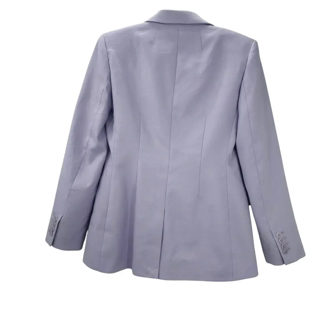 J. Crew Womens Margeaux Blazer In Stretch Linen Blend Lavender Blush Size 4 NWT